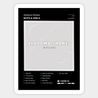 Alabama Shakes - Boys & Girls Tracklist Album Sticker